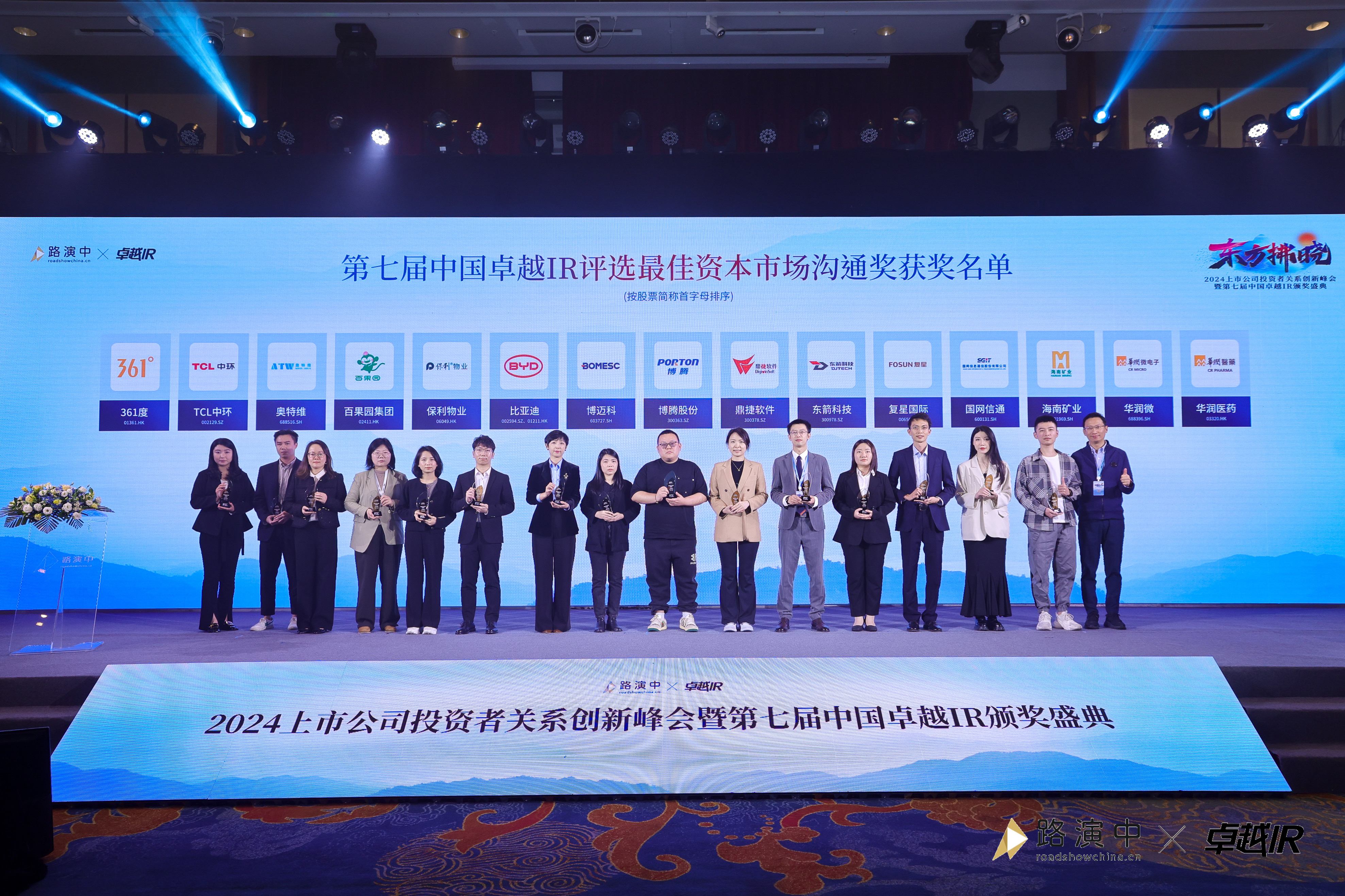Z6尊龙荣获中国卓越IR评比“最佳本钱市场沟通奖”
